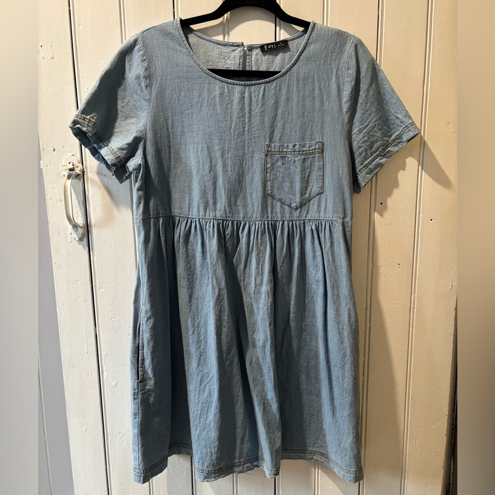 Very J Denim Dress Size M